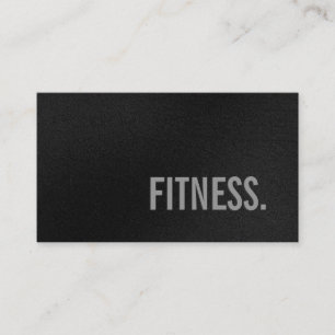 Cute Plain Grey Pattern Fitness Visitekaartje