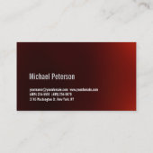 Cute Plain Red Black Fitness Visitekaartje (Achterkant)