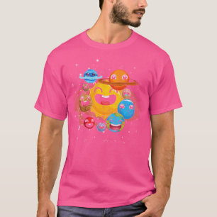 Cute Planets Astronomer Science Outer Space Astron T-shirt