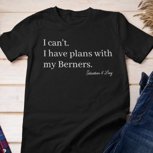 Cute Plannen met Mijn Berner Hondenmoeder Custom Tri-Blend Shirt