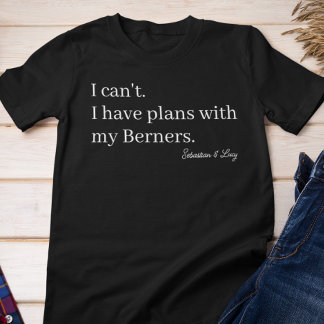 Cute Plannen met Mijn Berner Hondenmoeder Custom Tri-Blend Shirt