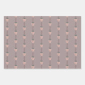 Cute Plant Macrame Scattered Dot Greenery Pattern Inpakpapier Vel (Voorkant 3)