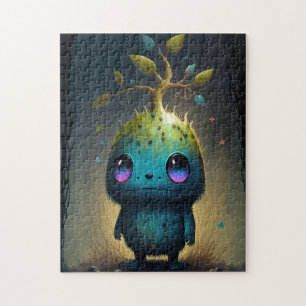 Cute Plant Monster Fantasy Art Puzzle Legpuzzel
