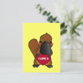 Cute Platypus Briefkaart (Staand voorkant)