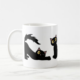 Cute Playful Black Cat Series Koffiemok