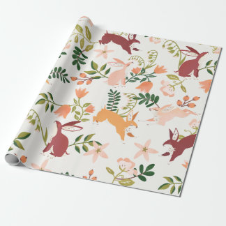 Cute & Playful Bunny Pattern Cadeaupapier
