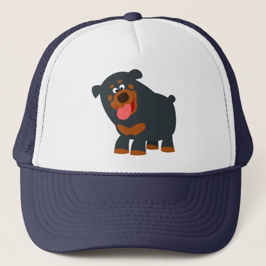 Cute Playful Cartoon Rottweiler Pet (Voorkant)