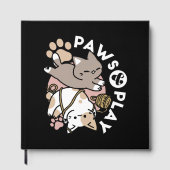 Cute Playful Cats Design – Fun Paws and Play Art Gastenboek (Voorkant)