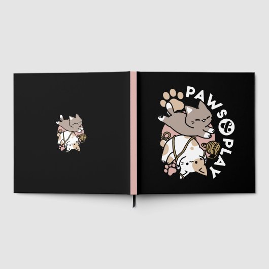 Cute Playful Cats Design – Fun Paws and Play Art Gastenboek (Volledig)