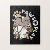 Cute Playful Cats Design – Fun Paws and Play Art Legpuzzel (Verticaal)
