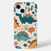 Cute & Playful Dino Land Children's Pattern Phone Case-Mate iPhone Case (Achterkant)