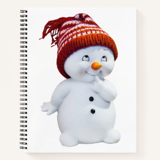 CUTE PLAYFUL SNOWMAN NOTITIEBOEK (Voorkant)