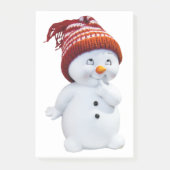 CUTE PLAYFUL SNOWMAN POST-IT® NOTES (Voorkant)
