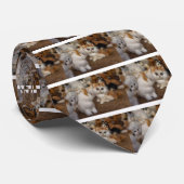 Cute Plushy Kittens Stropdas (Opgerold)