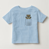 Cute Pocket Teddy Bear - Licht T-shirt (Voorkant)