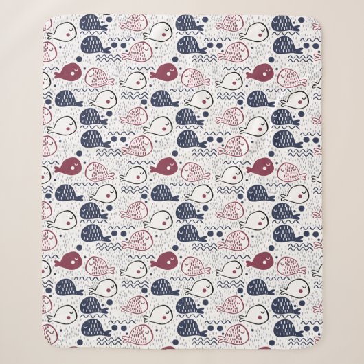Cute Poisson Motif couvertures (Devant)