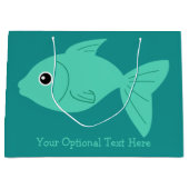 Cute Poisson sac cadeau personnalisé (Devant)