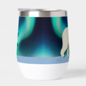 Cute Polar Bear and Northern Lights (Rechts)