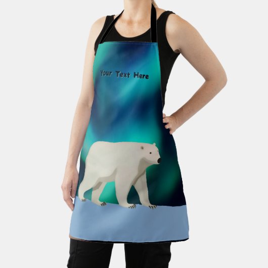 Cute Polar Bear and Northern Lights Schort (Insitu)