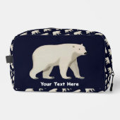 Cute Polar Bear and Northern Lights Toilettasje (Voorkant)