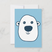 Cute Polar Beer "Bedankt om cool te zijn" Dank u w Bedankkaart (Achterkant)