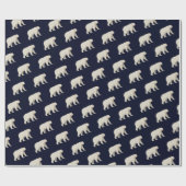 Cute Polar Beer Cadeaupapier (Vlak)