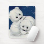 Cute Polar Beer Cubs Muismat (Met muis)