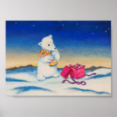 Cute Polar Beer Gift Poster (Voorkant)