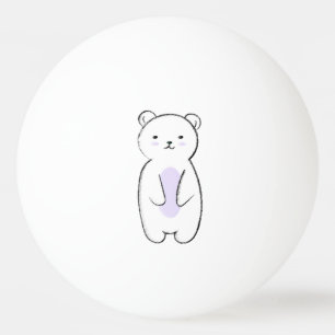 Cute Polar Beer Illustration Pingpongballen