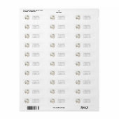 Cute Polar Beren Return Name Address Etiket (Full Sheet)