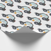 Cute Police Car Pattern Cadeaupapier (Hoek)