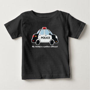 Cute Police Car T-Shirt - Baby - Toddler - Kinder