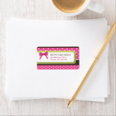 Cute Polk a Dot et Étiquettes d'expédition (En situation)