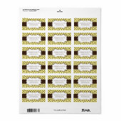 Cute Polk a Dot Étiquettes de adresse (Feuille entière)