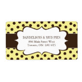 Cute Polk a Dot Expédition Étiquettes (Devant)