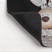 Cute Polka Dot Bunny Muismat (Hoek)