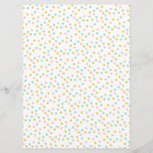 Cute Polka Dot Cupcake Bakery Menu (Achterkant)