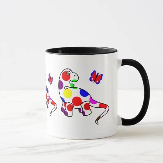 Cute Polka Dot Dinosaur Mug (Droite)