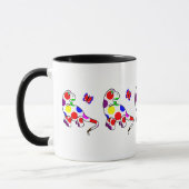 Cute Polka Dot Dinosaur Mug (Gauche)