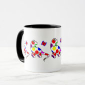 Cute Polka Dot Dinosaur Mug (Devant gauche)