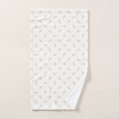 Cute Polka Dot Flower Pattern Bad Handdoek (Handdoek)