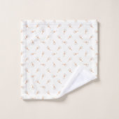Cute Polka Dot Flower Pattern Bad Handdoek (Wasdoekje)