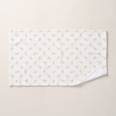 Cute Polka Dot Flower Pattern Bad Handdoek (Handdoek)