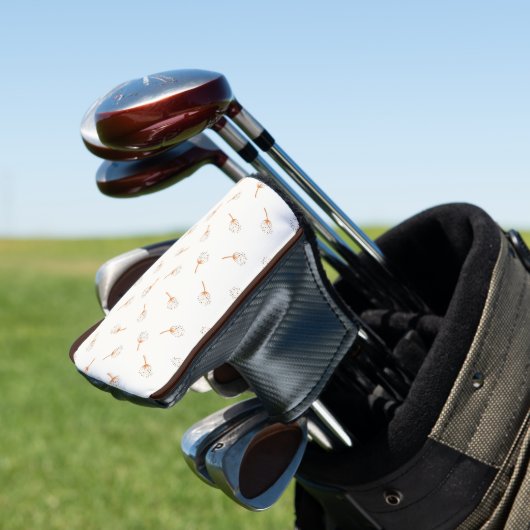 Cute Polka Dot Flower Pattern Golfheadcover (Insitu)