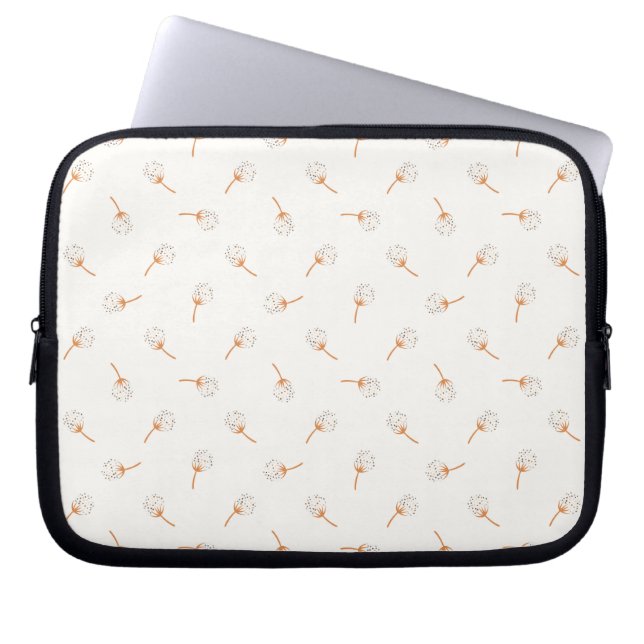 Cute Polka Dot Flower Pattern Laptop Sleeve (Voorkant)