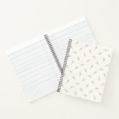 Cute Polka Dot Flower Pattern Notitieboek (Binnen)