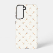 Cute Polka Dot Flower Pattern Samsung Galaxy Hoesje (Achterkant)
