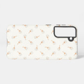 Cute Polka Dot Flower Pattern Samsung Galaxy Hoesje (Achterkant horizontaal)