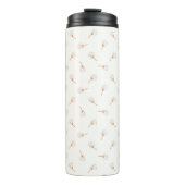 Cute Polka Dot Flower Pattern Thermosbeker (Voorkant)