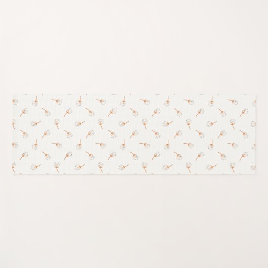 Cute Polka Dot Flower Pattern Yogamat (Voorkant (horizontaal))